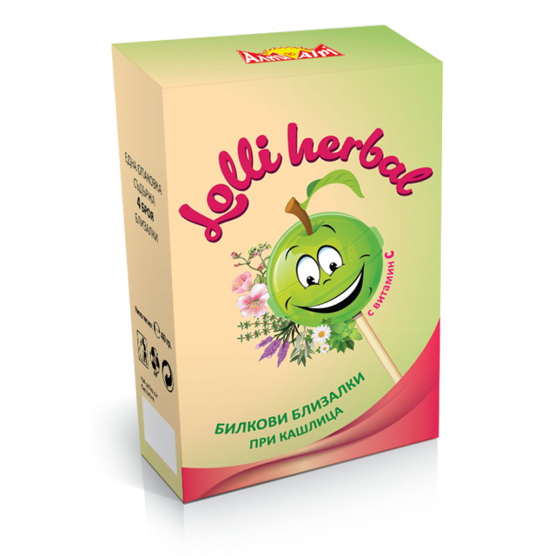 Близалки Lolli Herbal при кашлица 4 броя